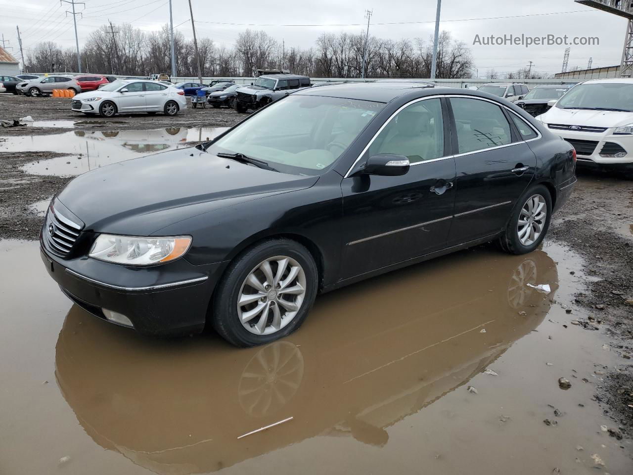 2008 Hyundai Azera Se Черный vin: KMHFC46F08A319968