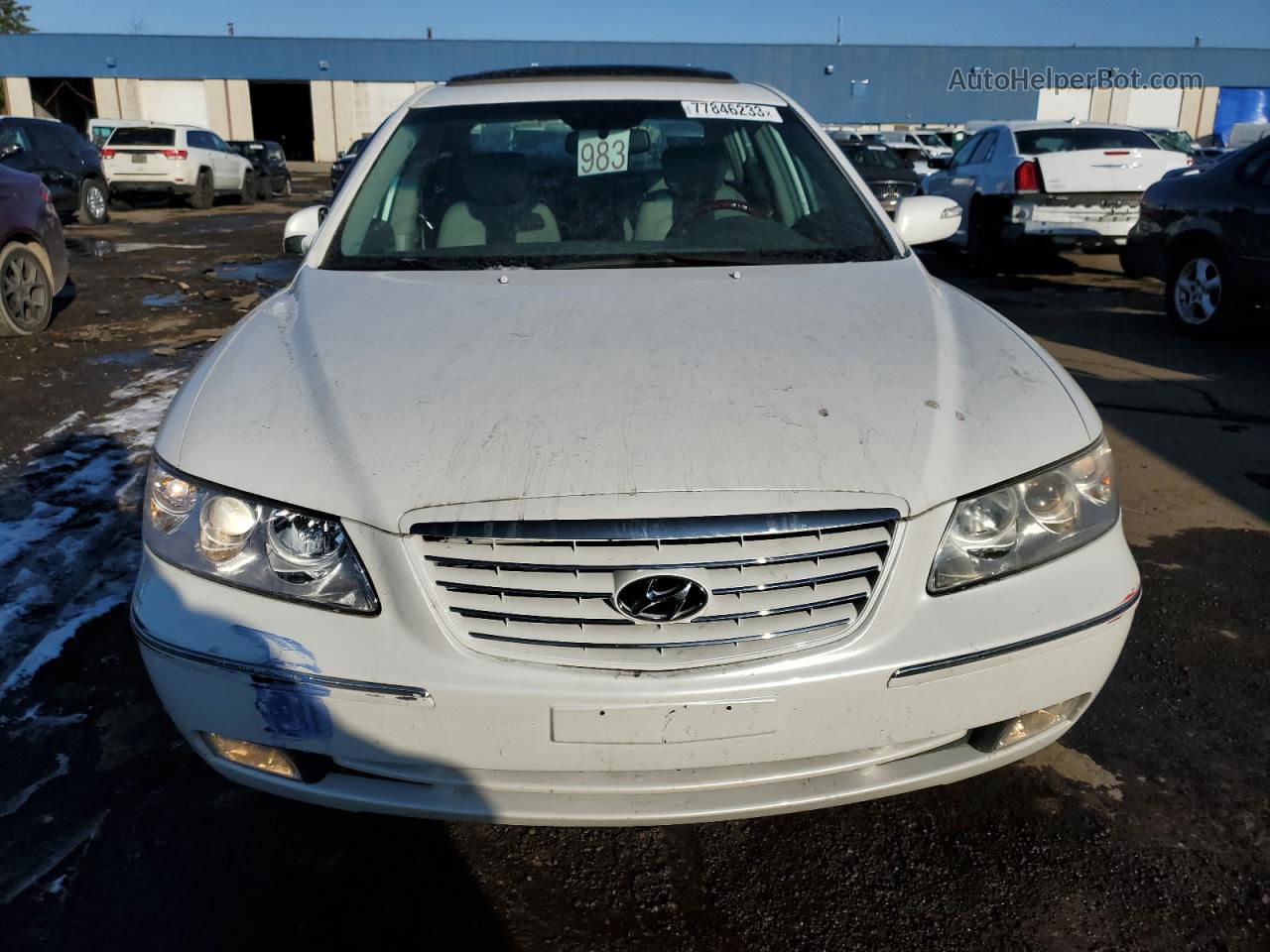 2008 Hyundai Azera Se White vin: KMHFC46F28A263922