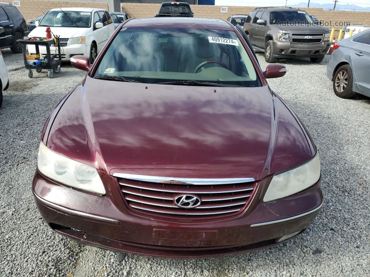 2008 Hyundai Azera Se Maroon vin: KMHFC46F28A316859