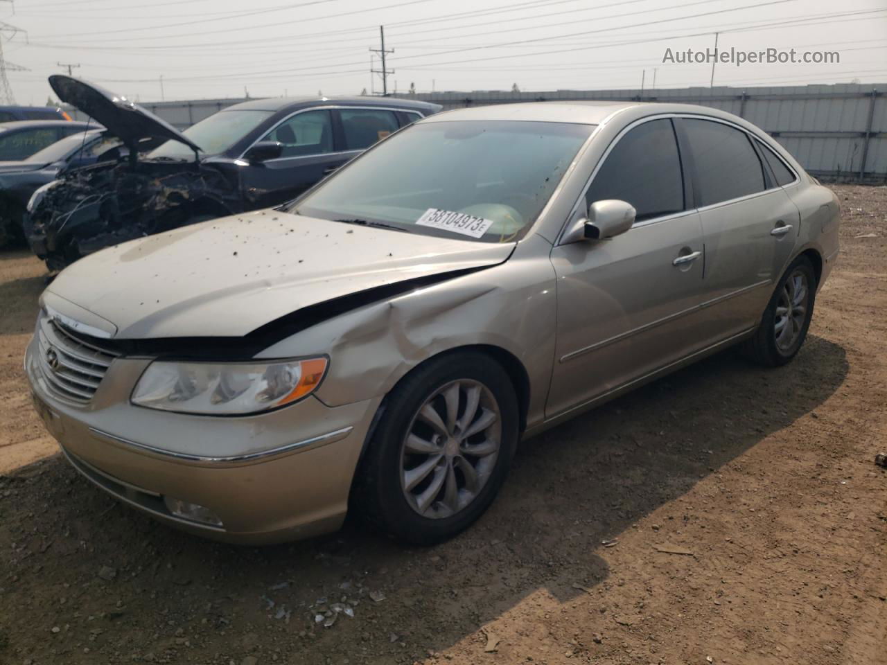 2008 Hyundai Azera Se Beige vin: KMHFC46F28A321012