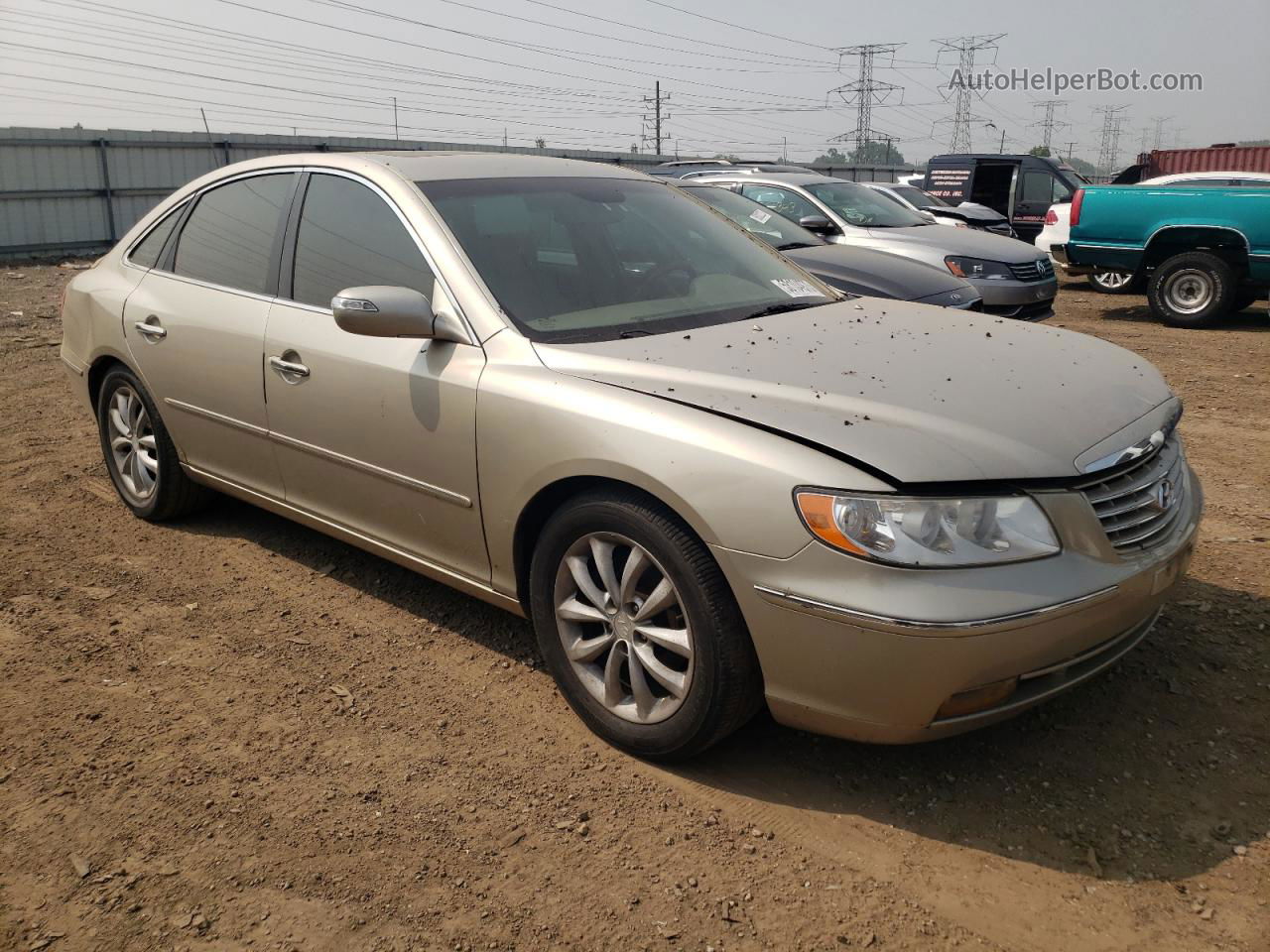 2008 Hyundai Azera Se Бежевый vin: KMHFC46F28A321012