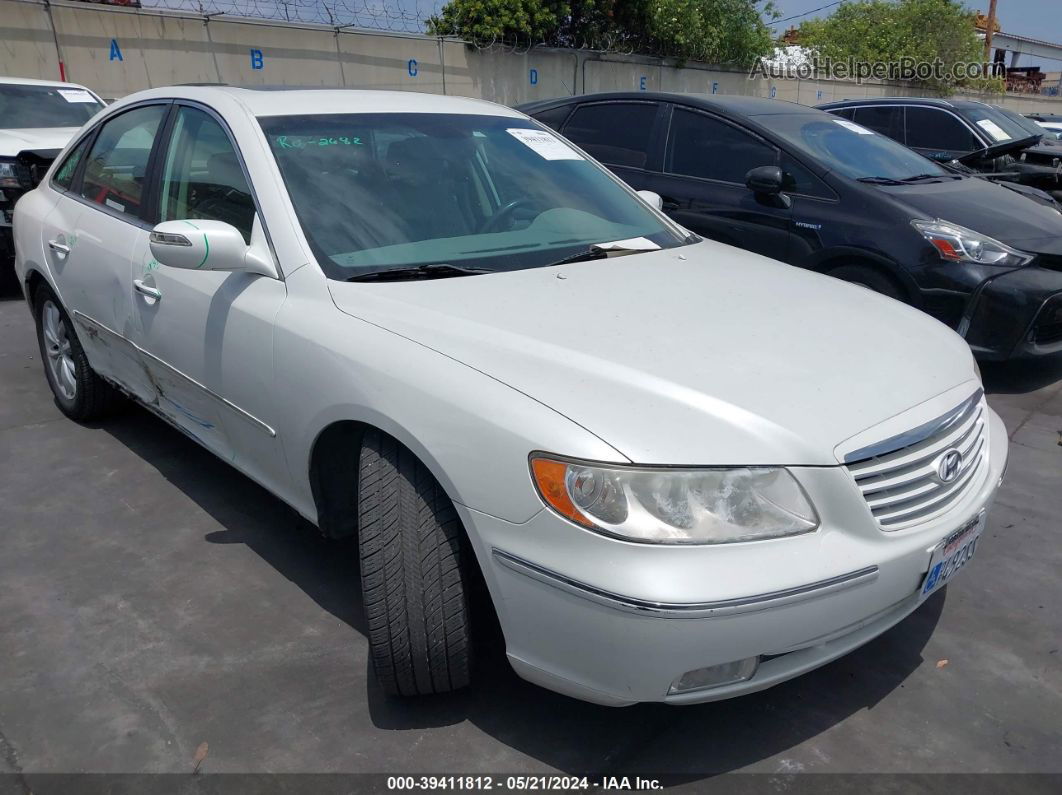 2008 Hyundai Azera Limited White vin: KMHFC46F28A333502