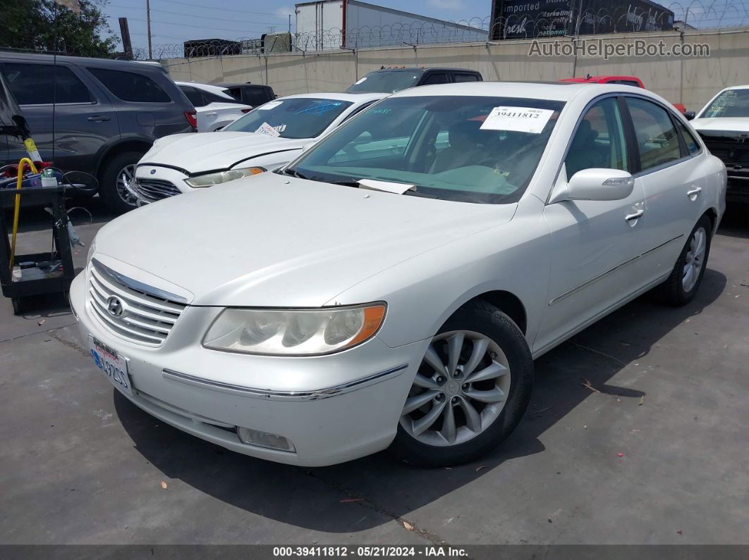 2008 Hyundai Azera Limited White vin: KMHFC46F28A333502