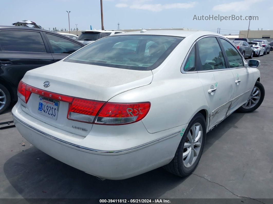 2008 Hyundai Azera Limited White vin: KMHFC46F28A333502