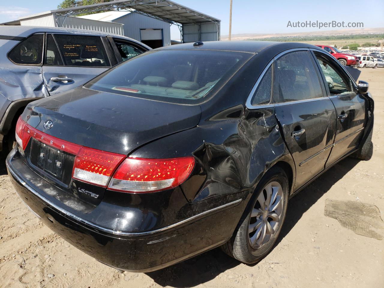 2008 Hyundai Azera Se Black vin: KMHFC46F48A288174