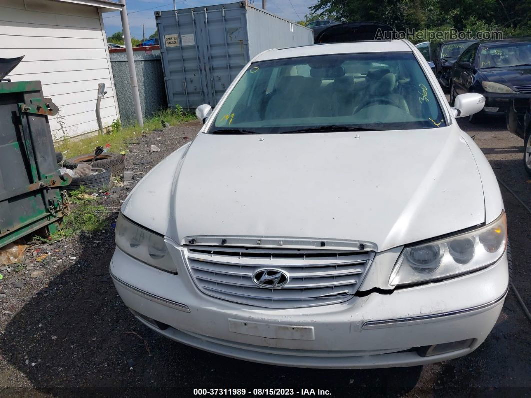 2008 Hyundai Azera Limited White vin: KMHFC46F58A263123