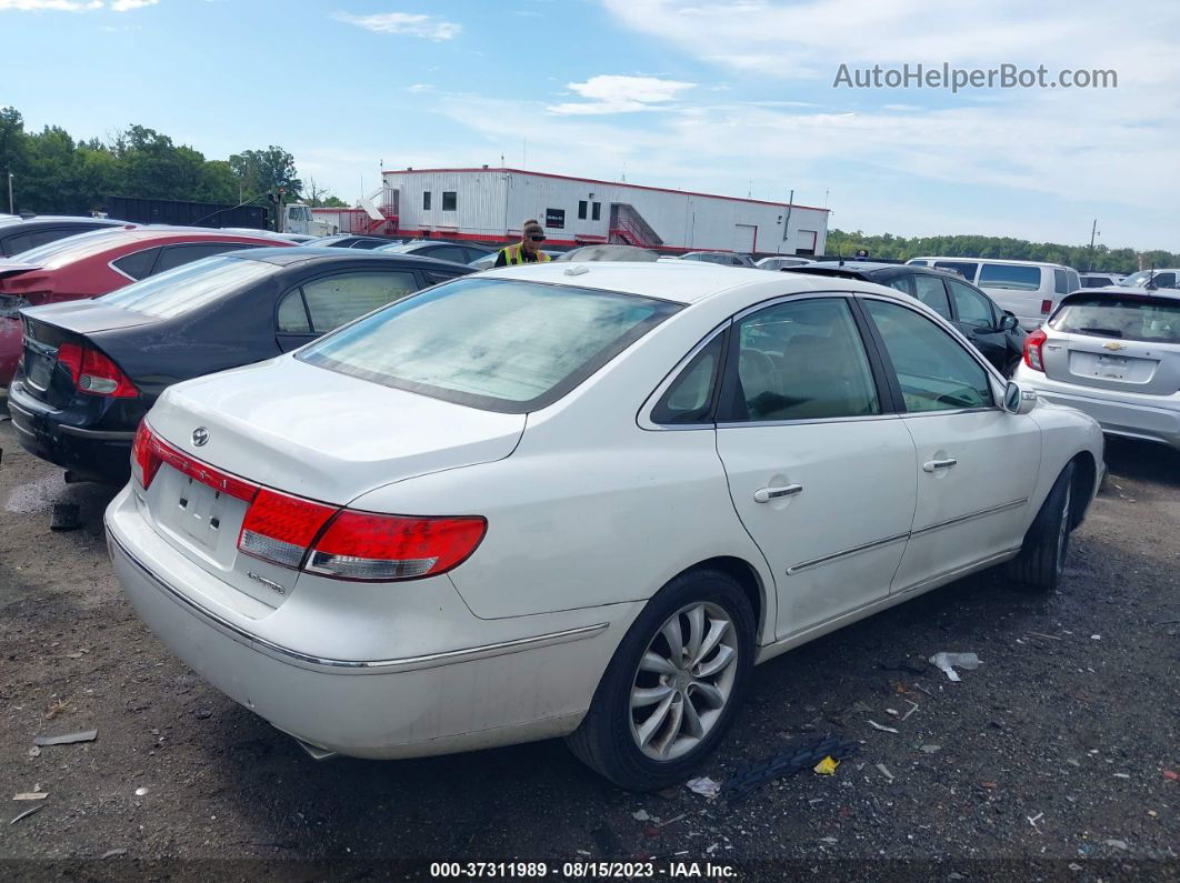 2008 Hyundai Azera Limited White vin: KMHFC46F58A263123