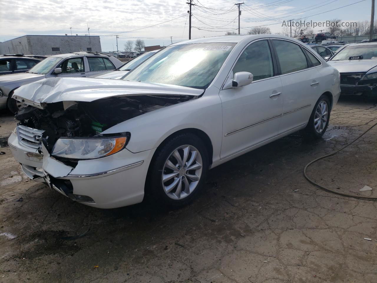 2008 Hyundai Azera Se White vin: KMHFC46F58A290581