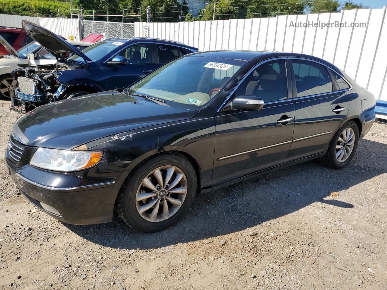 2008 Hyundai Azera Se Черный vin: KMHFC46F58A303233