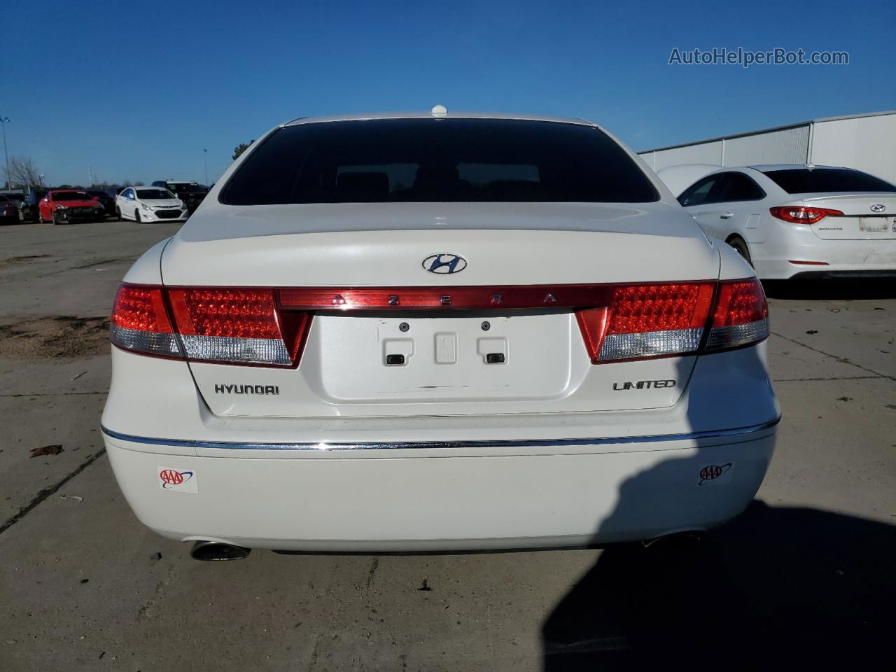 2008 Hyundai Azera Se Белый vin: KMHFC46F58A310344