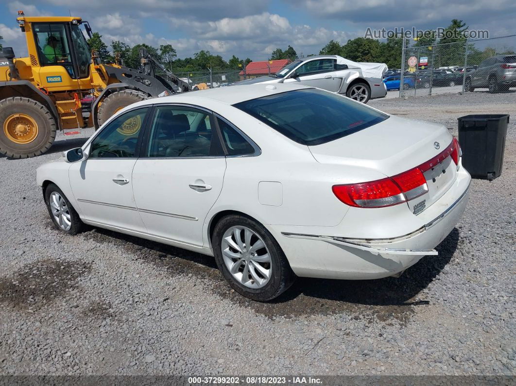 2008 Hyundai Azera Limited White vin: KMHFC46F58A310408