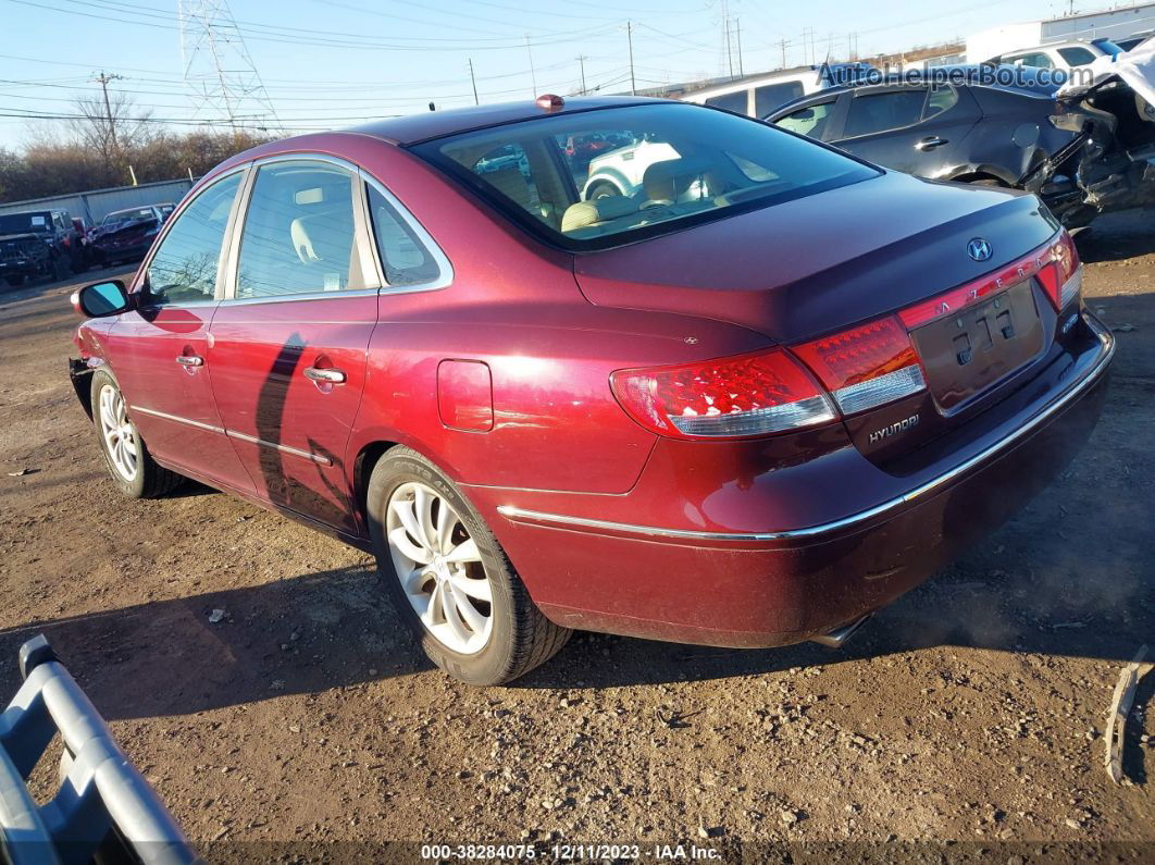 2008 Hyundai Azera Limited Maroon vin: KMHFC46F58A313213