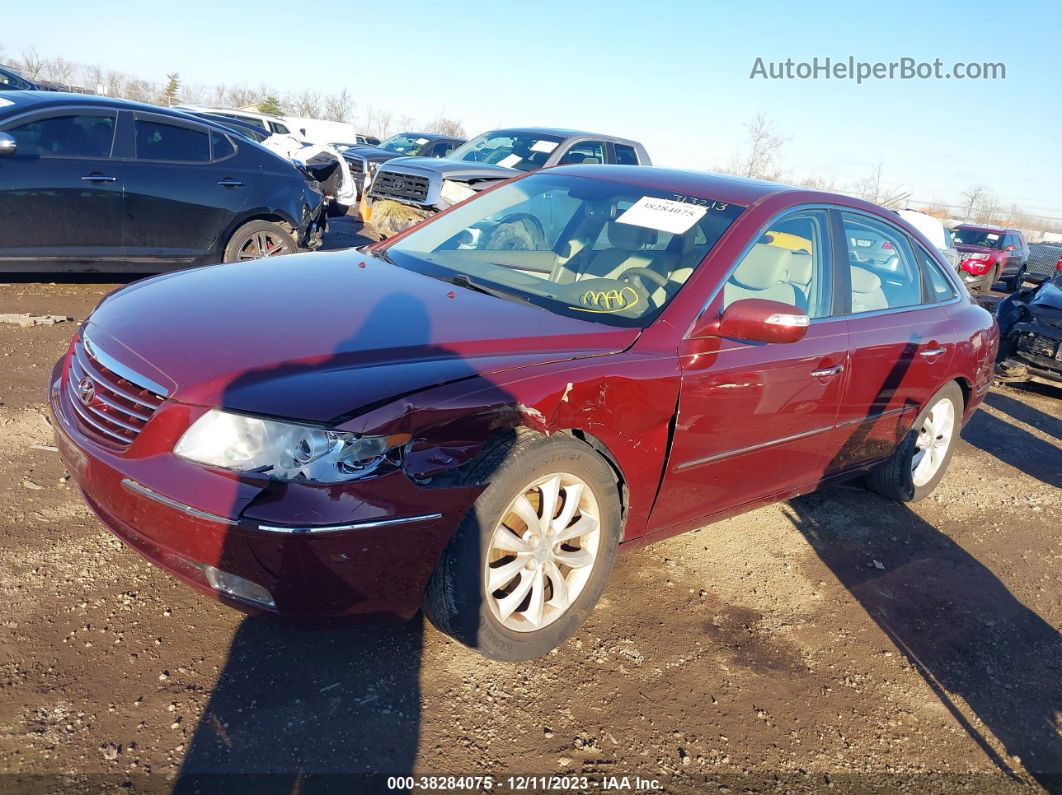 2008 Hyundai Azera Limited Maroon vin: KMHFC46F58A313213