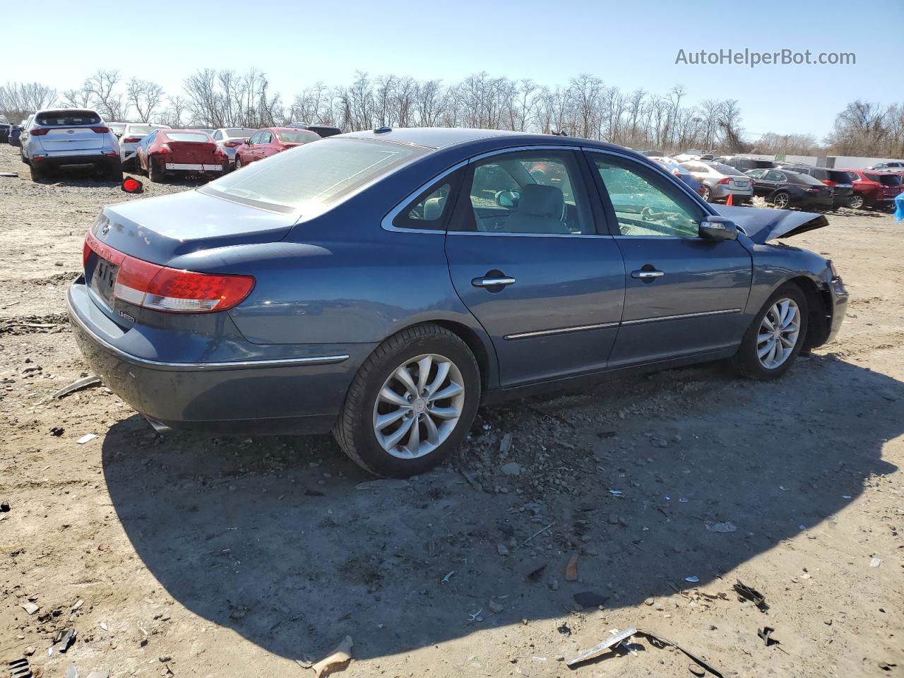 2008 Hyundai Azera Se Blue vin: KMHFC46F58A321232