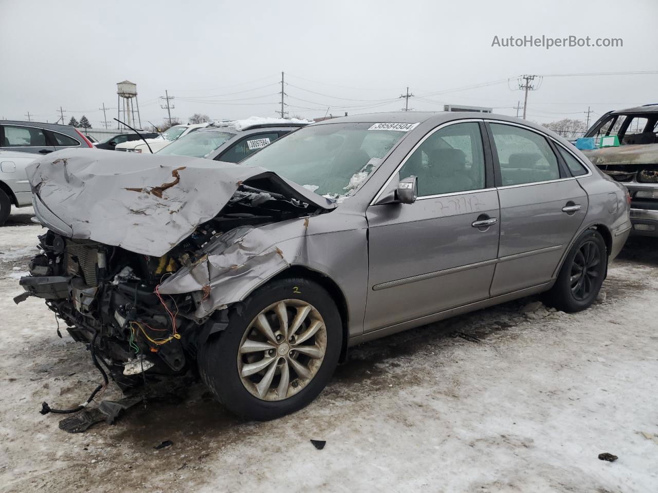 2008 Hyundai Azera Se Gray vin: KMHFC46F68A273742