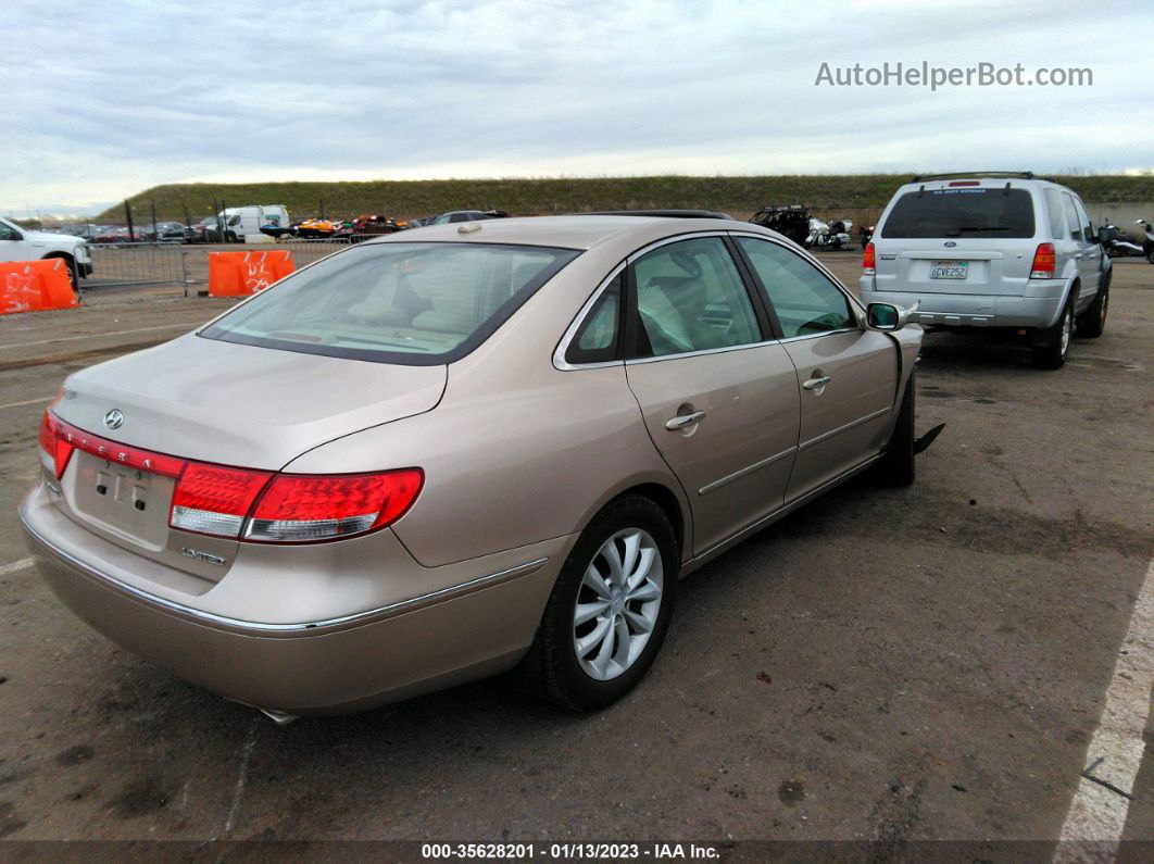 2008 Hyundai Azera Limited Золотой vin: KMHFC46F68A273904