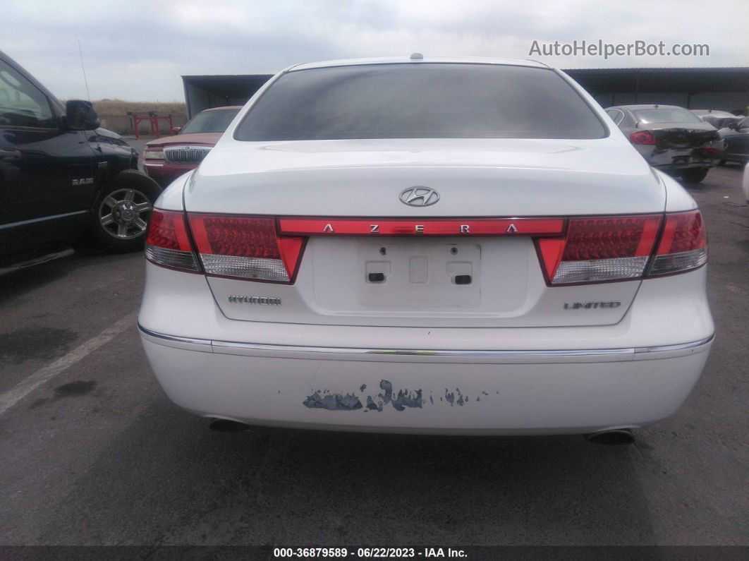 2008 Hyundai Azera Limited White vin: KMHFC46F68A304326