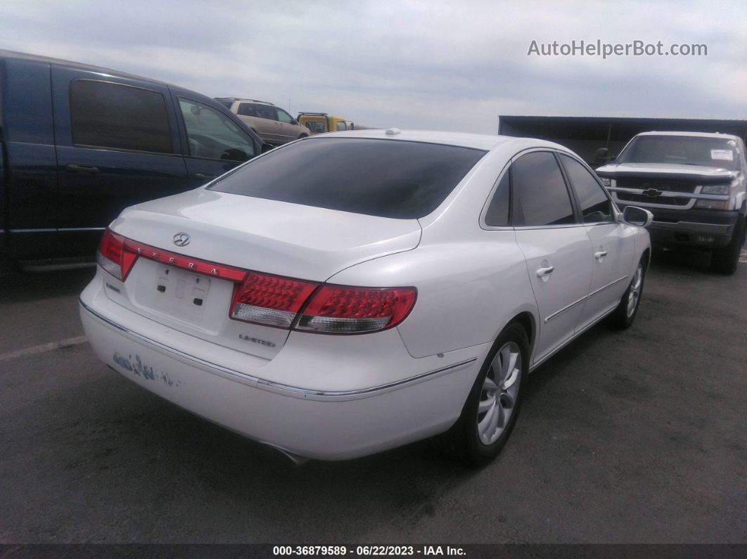 2008 Hyundai Azera Limited White vin: KMHFC46F68A304326