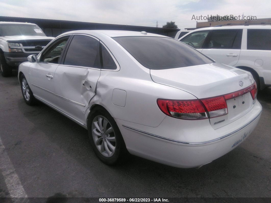 2008 Hyundai Azera Limited White vin: KMHFC46F68A304326