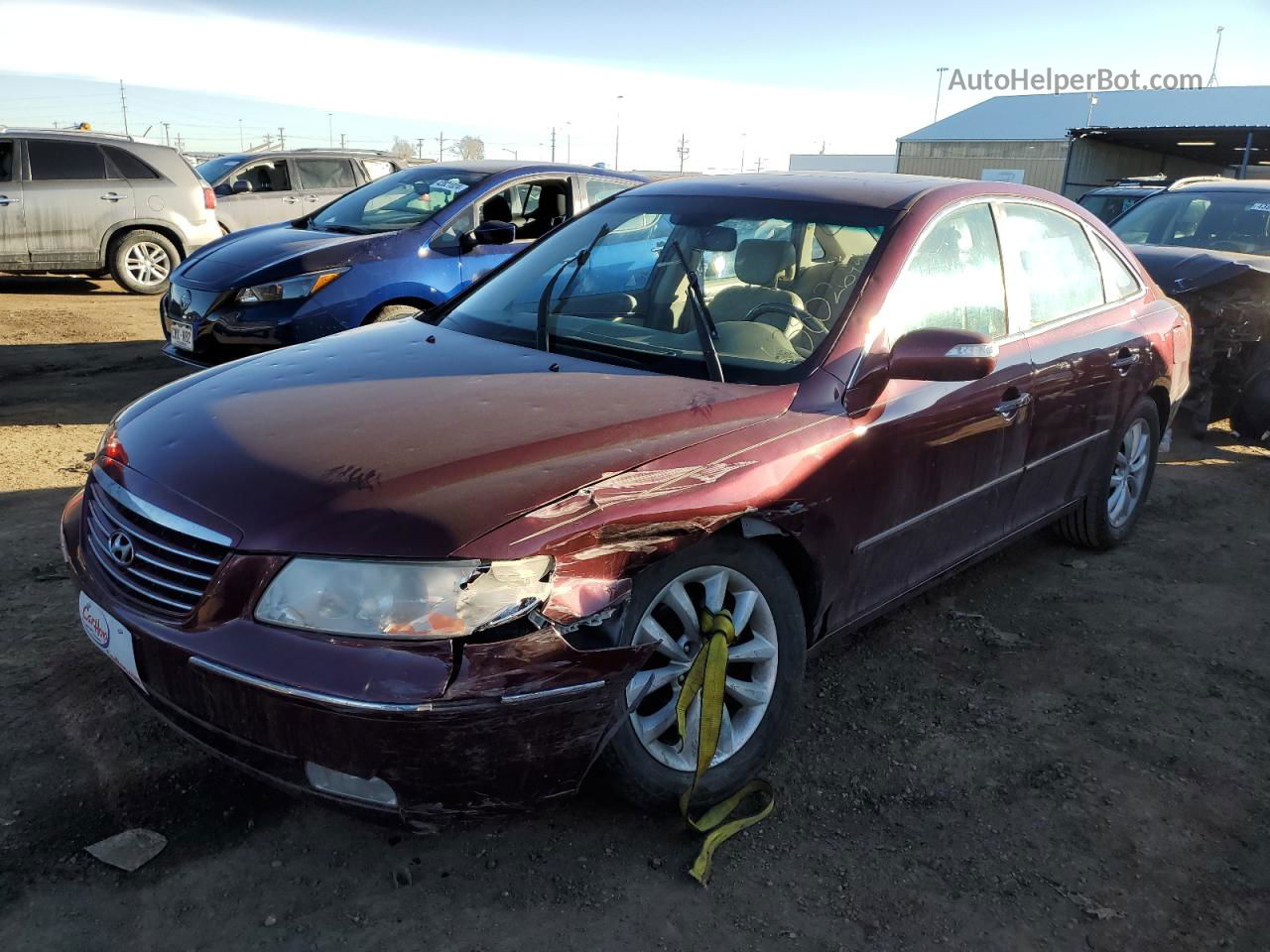 2008 Hyundai Azera Se Red vin: KMHFC46F68A313415