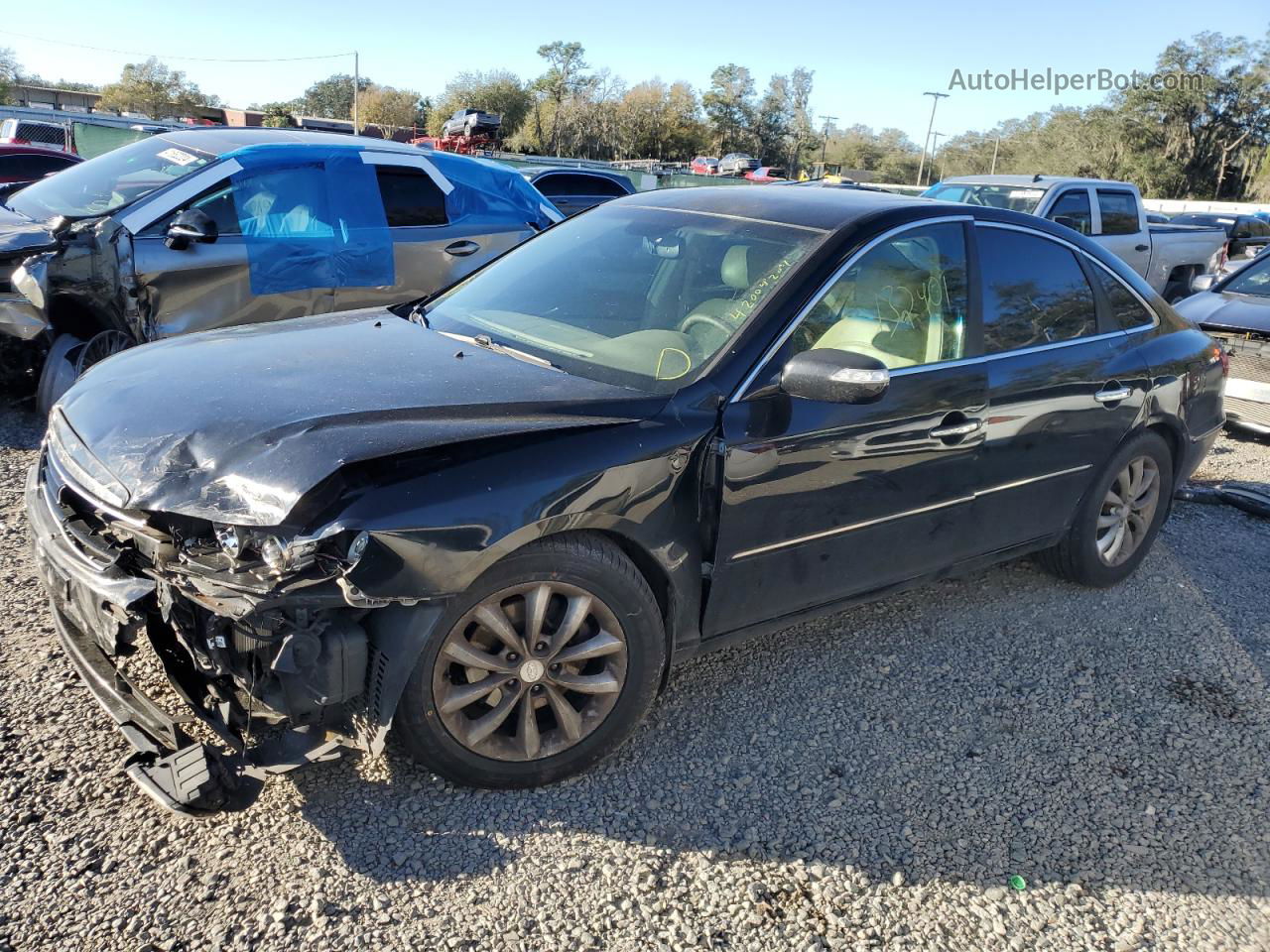 2008 Hyundai Azera Se Black vin: KMHFC46F78A262569