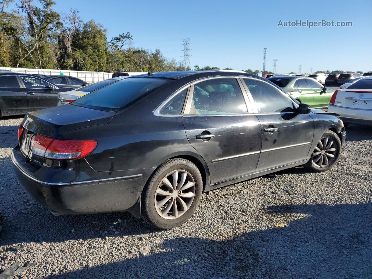 2008 Hyundai Azera Se Black vin: KMHFC46F78A262569