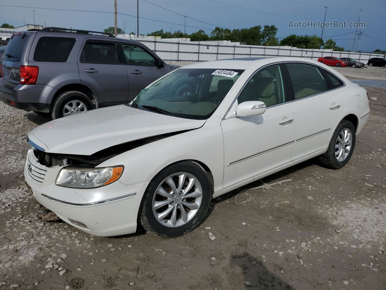 2008 Hyundai Azera Se White vin: KMHFC46F88A298786