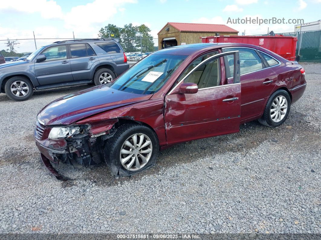 2008 Hyundai Azera Limited Burgundy vin: KMHFC46F88A313268