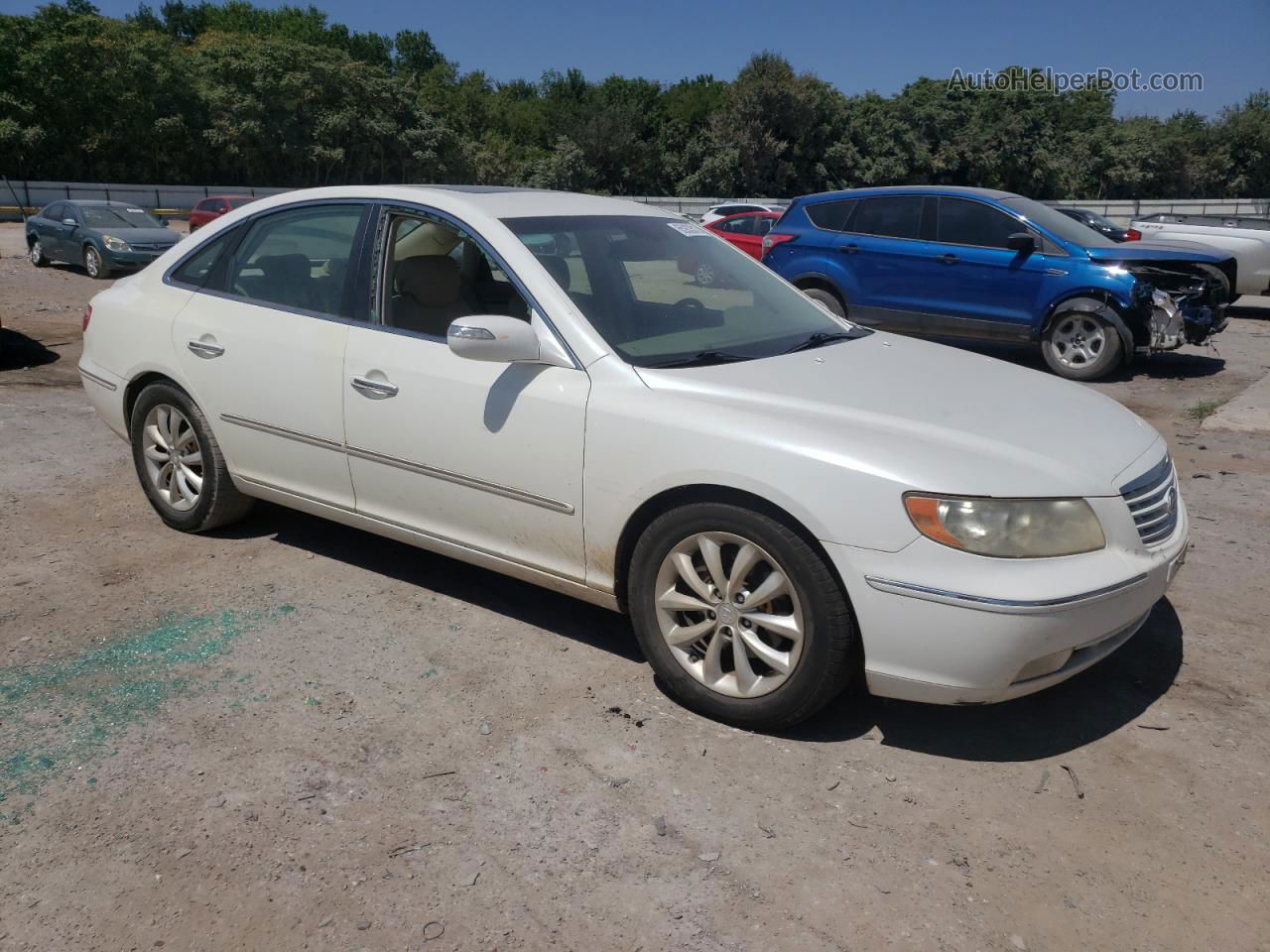 2008 Hyundai Azera Se White vin: KMHFC46F98A265117