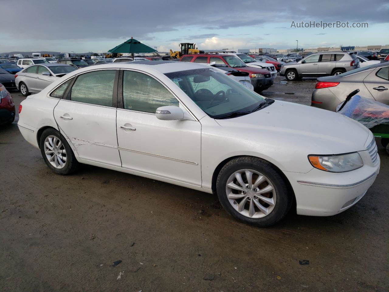 2008 Hyundai Azera Se White vin: KMHFC46F98A296495