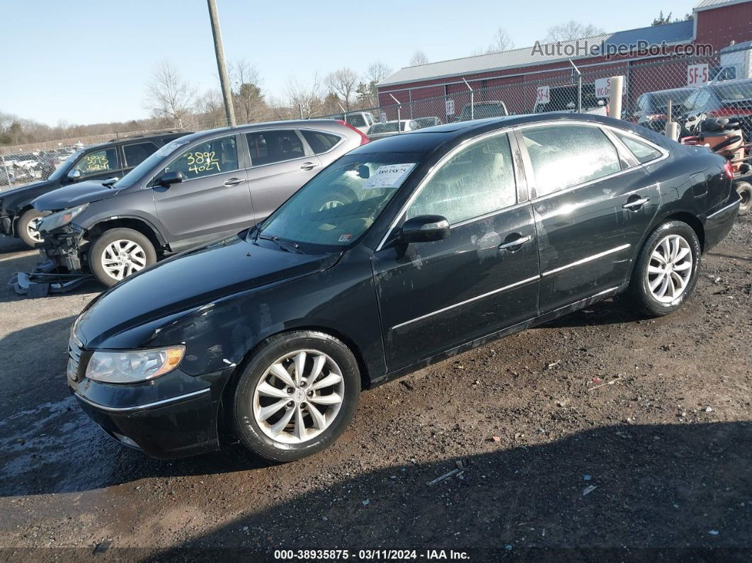 2008 Hyundai Azera Limited Black vin: KMHFC46F98A319130