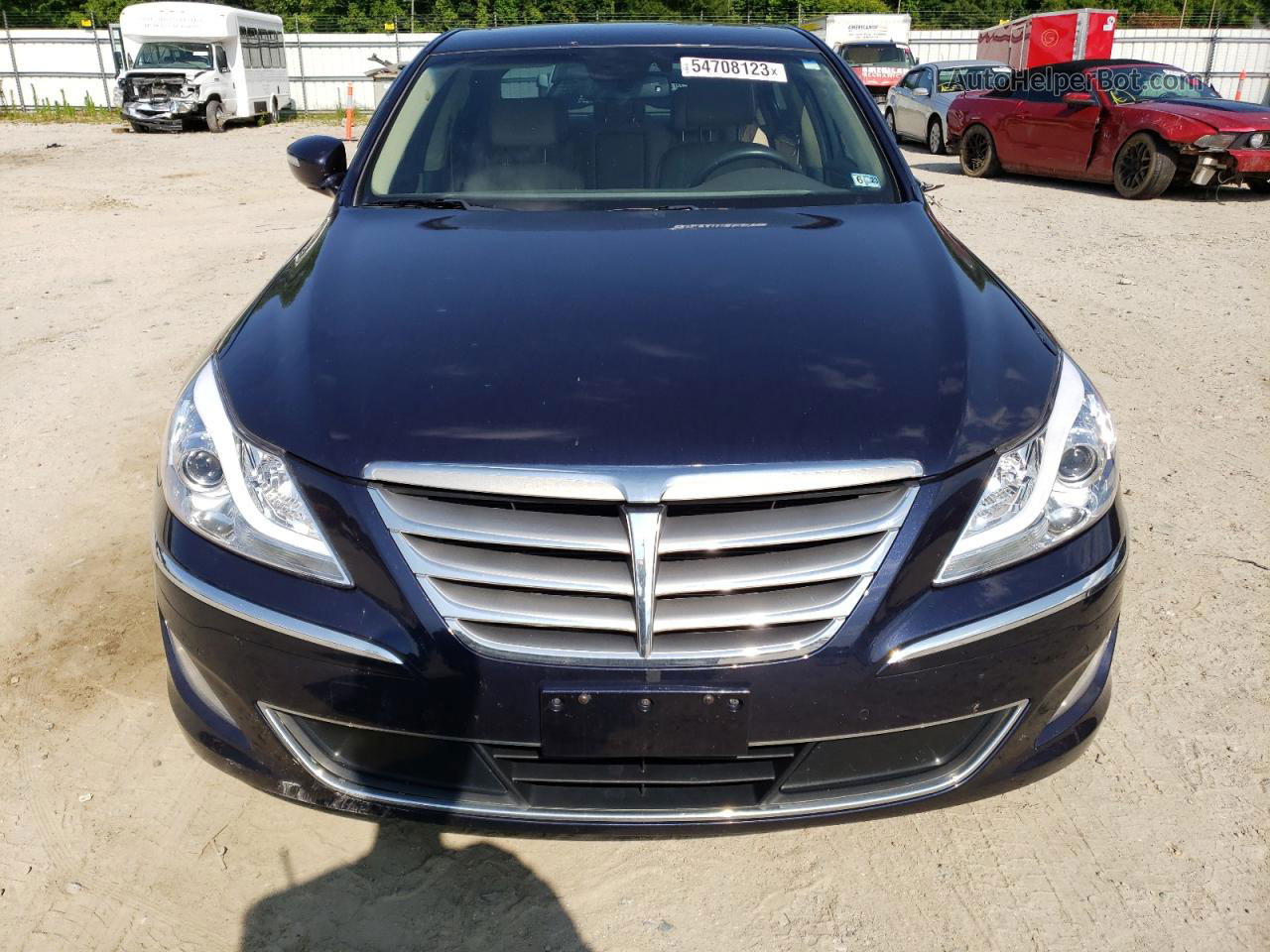 2013 Hyundai Genesis 3.8l Синий vin: KMHGC4DD0DU224731