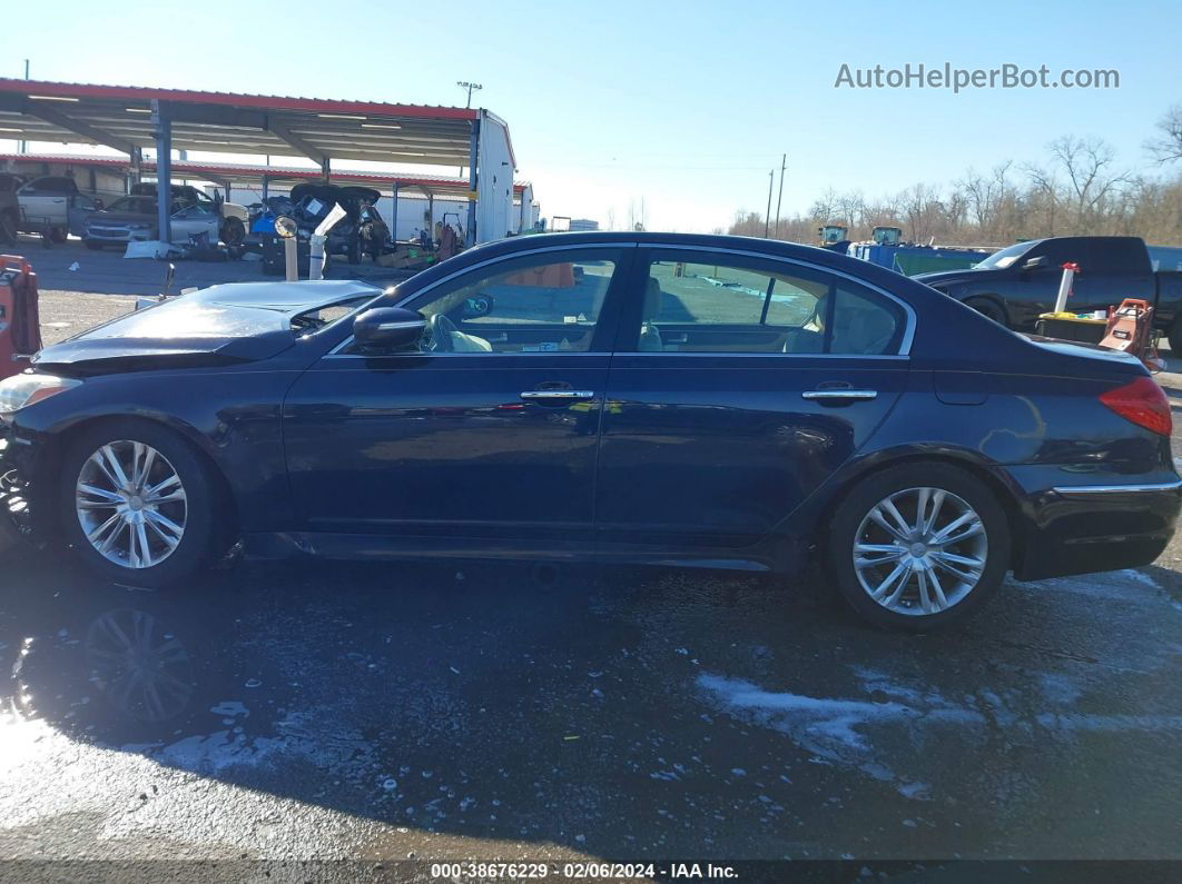 2013 Hyundai Genesis 3.8 Синий vin: KMHGC4DD0DU227841