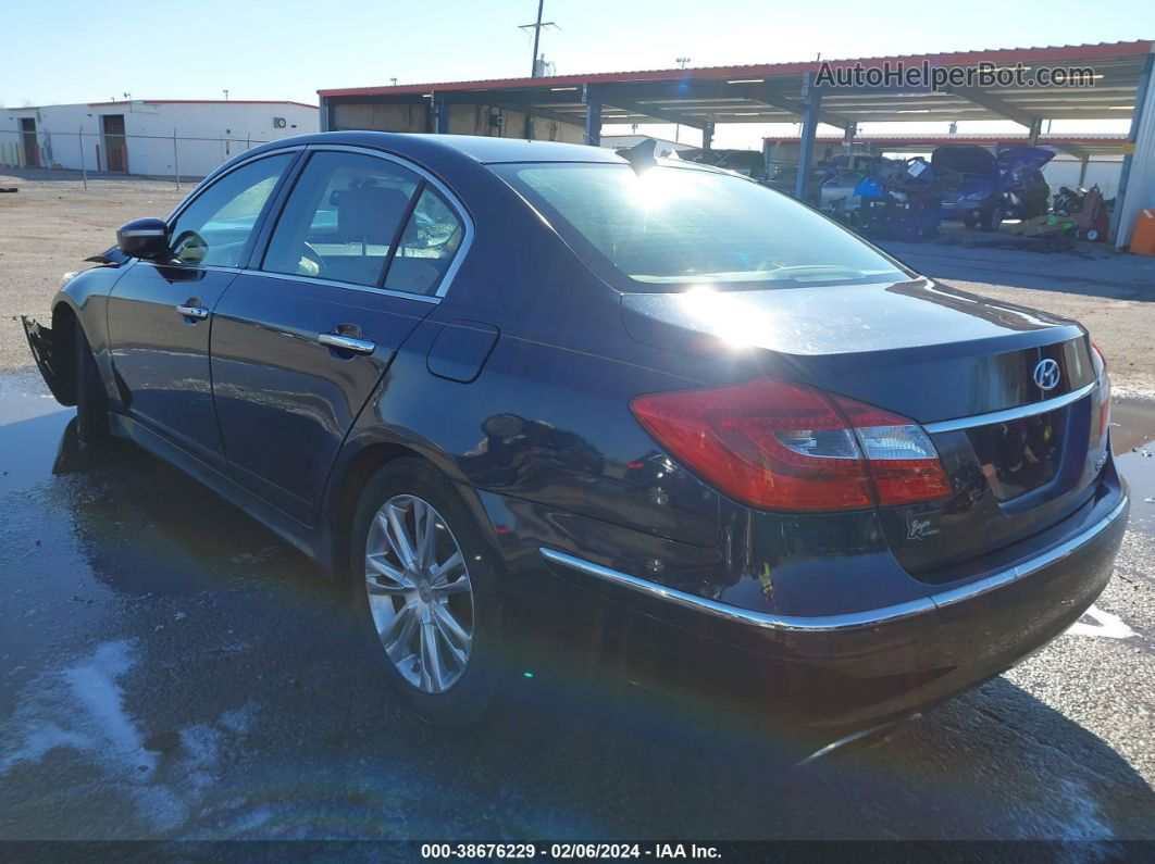 2013 Hyundai Genesis 3.8 Blue vin: KMHGC4DD0DU227841