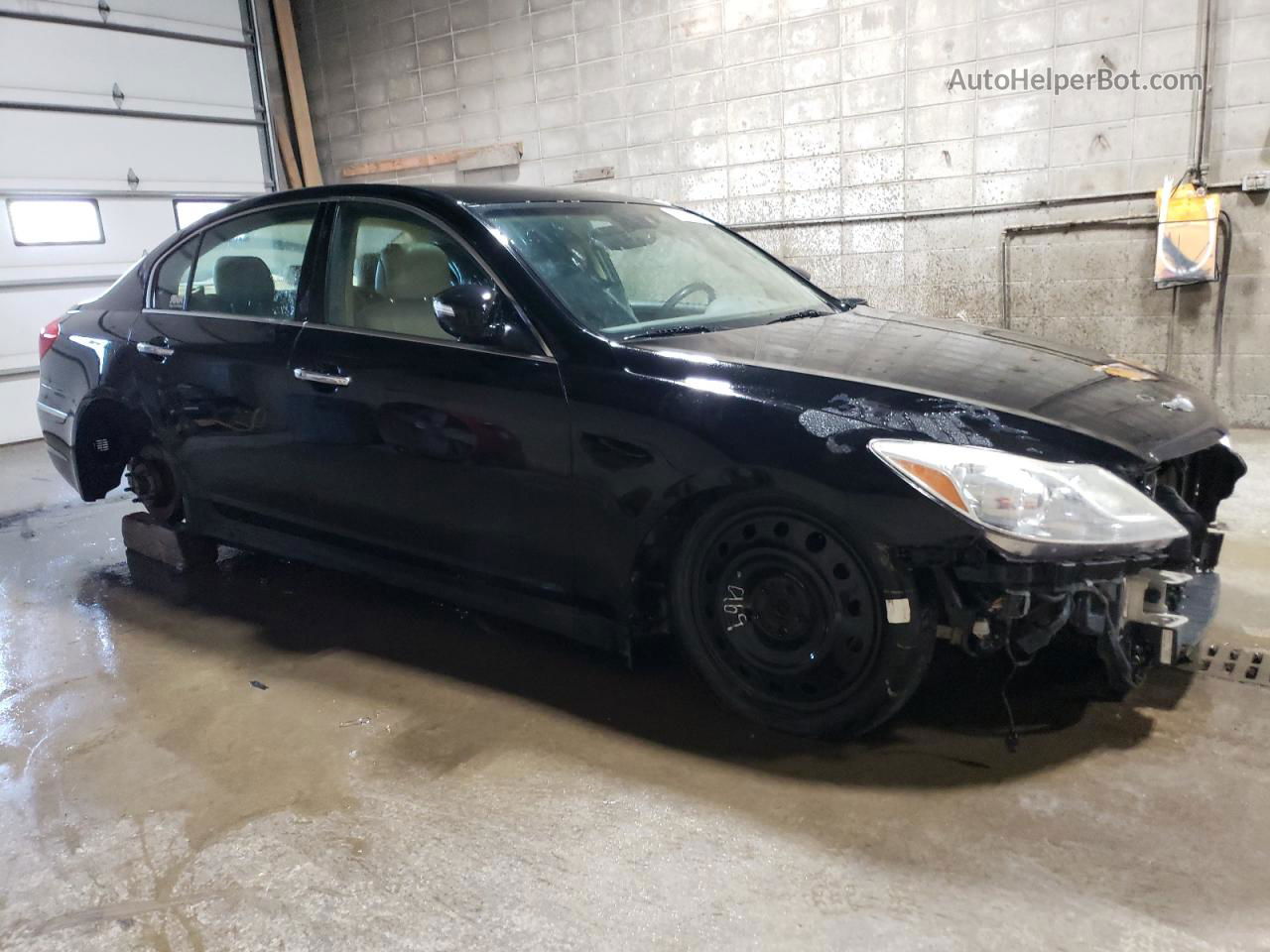 2013 Hyundai Genesis 3.8l Black vin: KMHGC4DD0DU236118