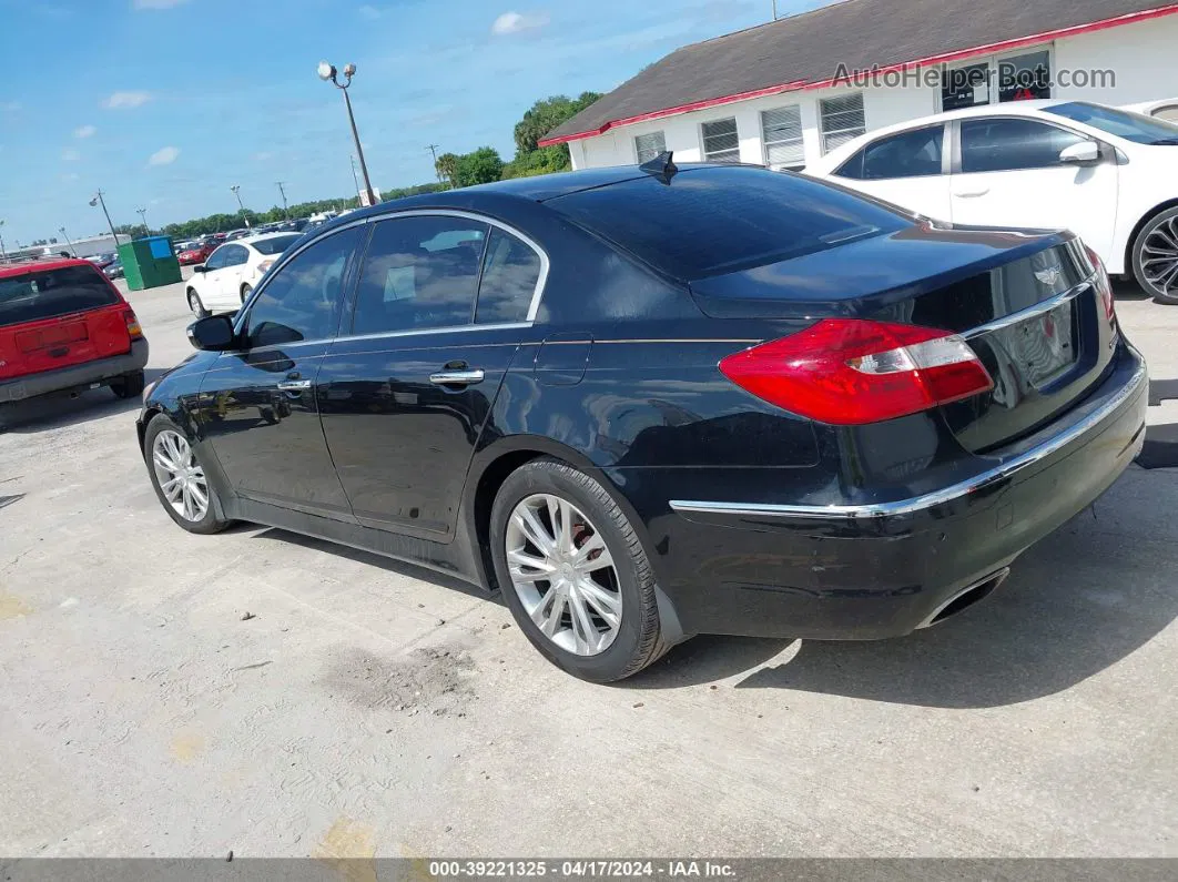 2013 Hyundai Genesis 3.8 Black vin: KMHGC4DD0DU246356