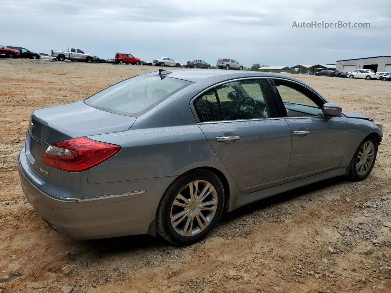 2013 Hyundai Genesis 3.8l Gray vin: KMHGC4DD0DU255817