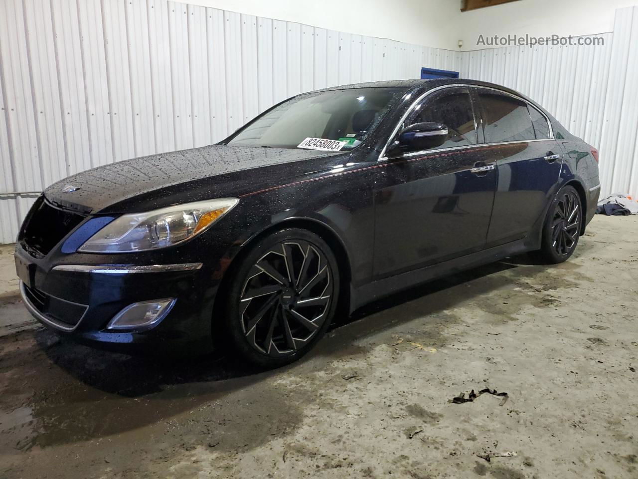 2013 Hyundai Genesis 3.8l Черный vin: KMHGC4DD1DU224558