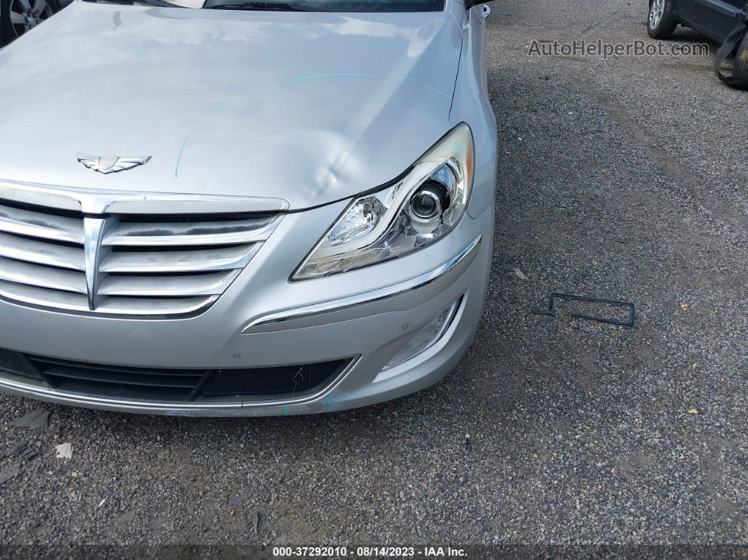 2013 Hyundai Genesis 3.8l Silver vin: KMHGC4DD1DU234202