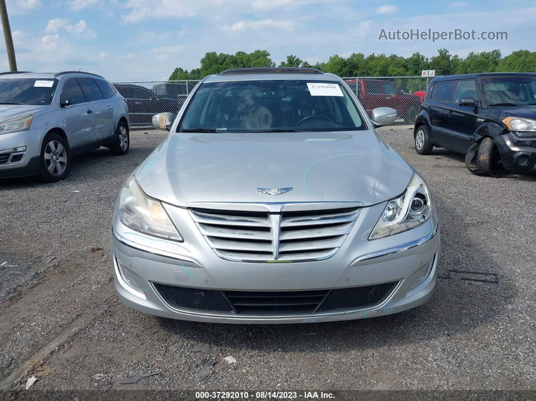 2013 Hyundai Genesis 3.8l Silver vin: KMHGC4DD1DU234202