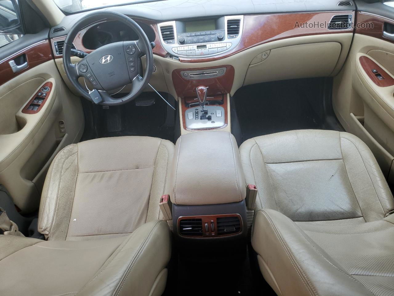 2013 Hyundai Genesis 3.8l Черный vin: KMHGC4DD1DU236239