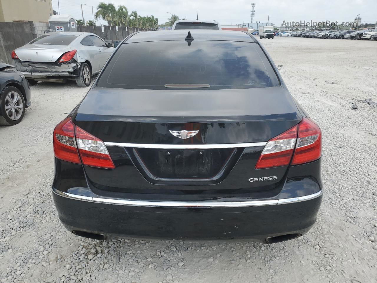 2013 Hyundai Genesis 3.8l Black vin: KMHGC4DD1DU236239