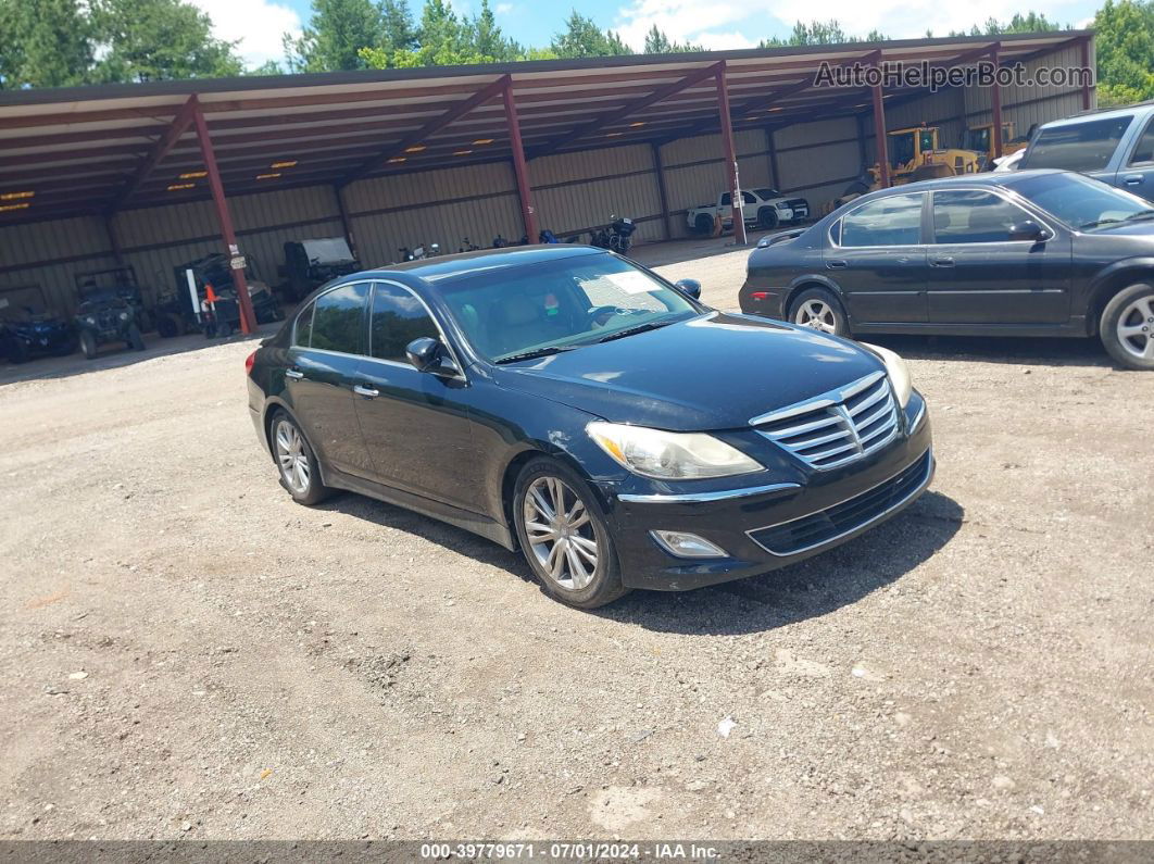 2013 Hyundai Genesis 3.8 Black vin: KMHGC4DD1DU241358