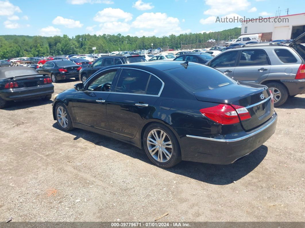 2013 Hyundai Genesis 3.8 Black vin: KMHGC4DD1DU241358