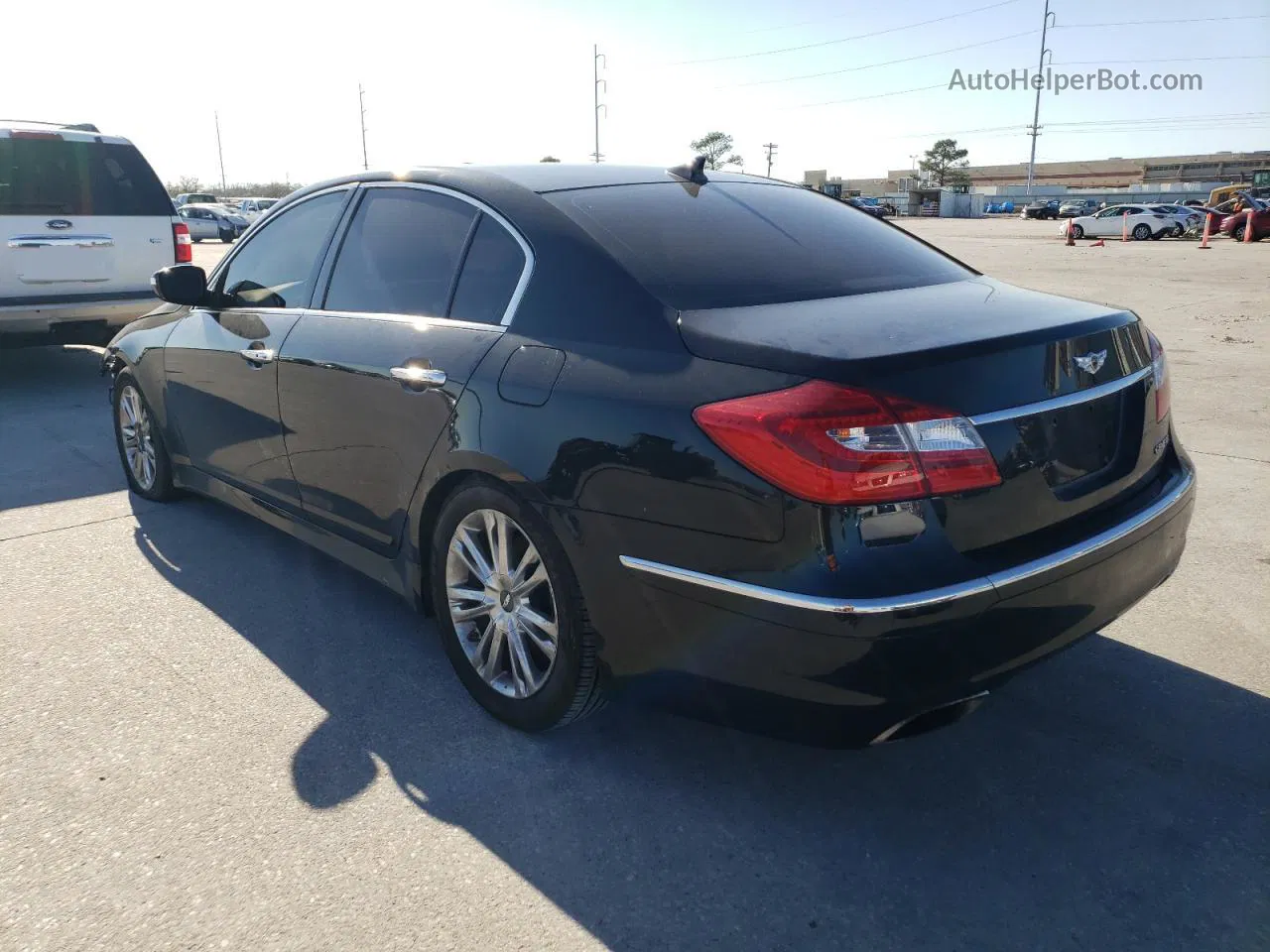 2013 Hyundai Genesis 3.8l Черный vin: KMHGC4DD1DU242865