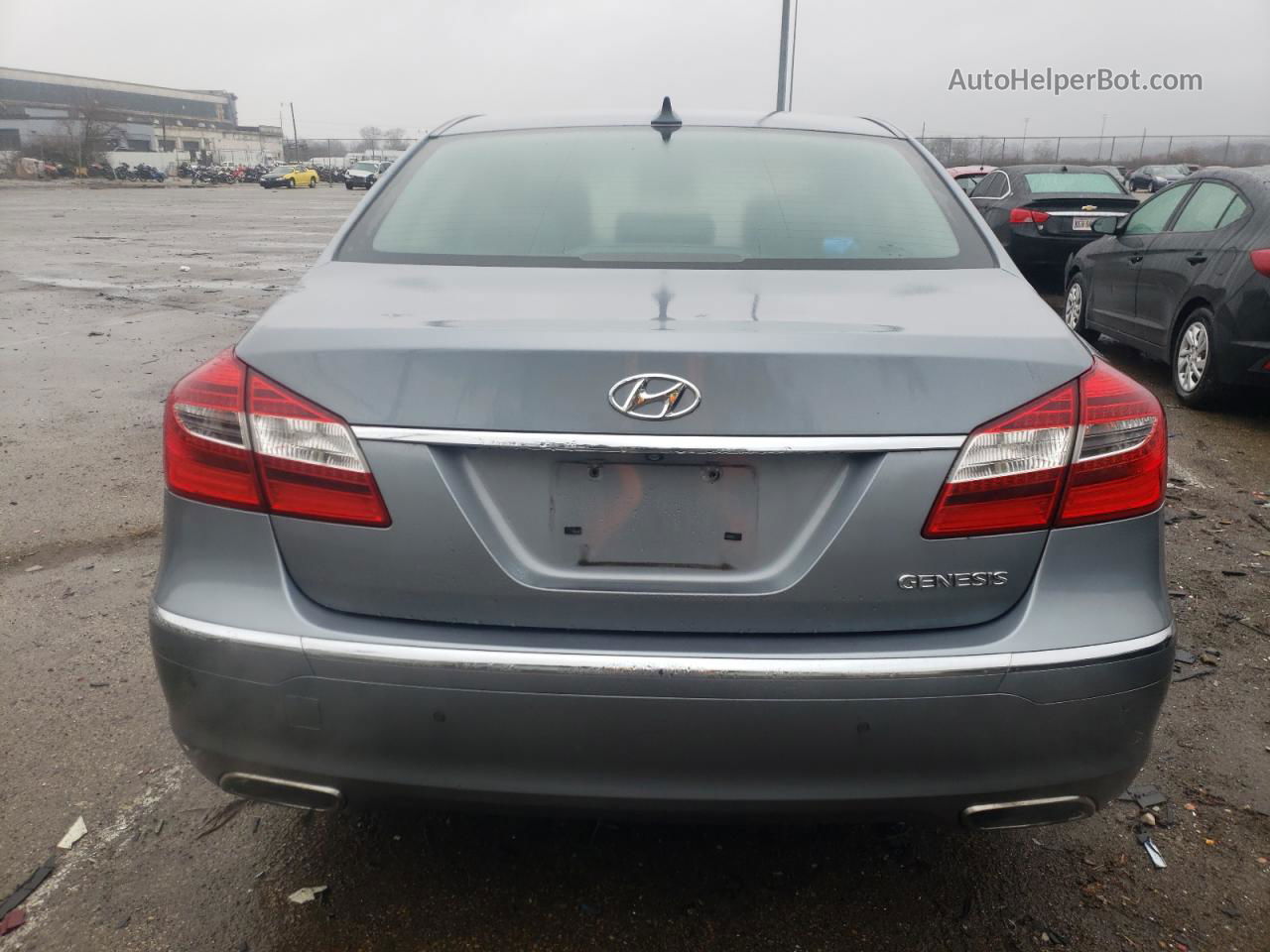 2013 Hyundai Genesis 3.8l Gray vin: KMHGC4DD1DU255745