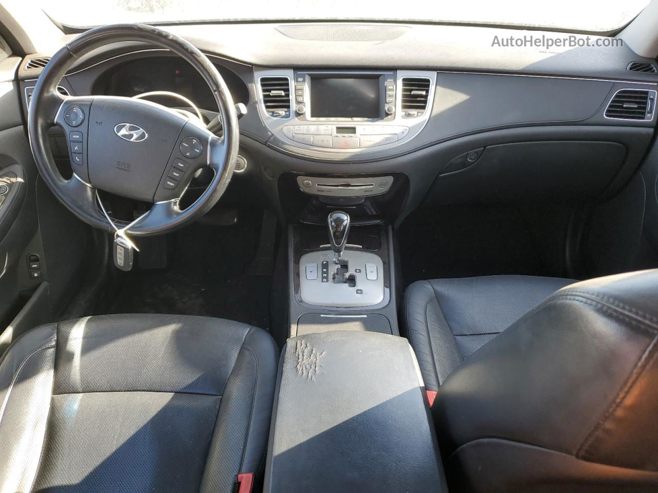 2013 Hyundai Genesis 3.8l Черный vin: KMHGC4DD2DU213259