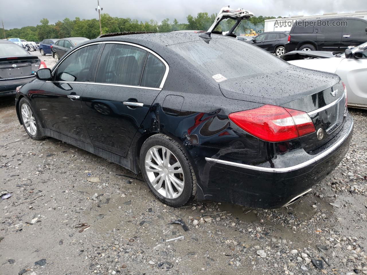 2013 Hyundai Genesis 3.8l Black vin: KMHGC4DD2DU247380