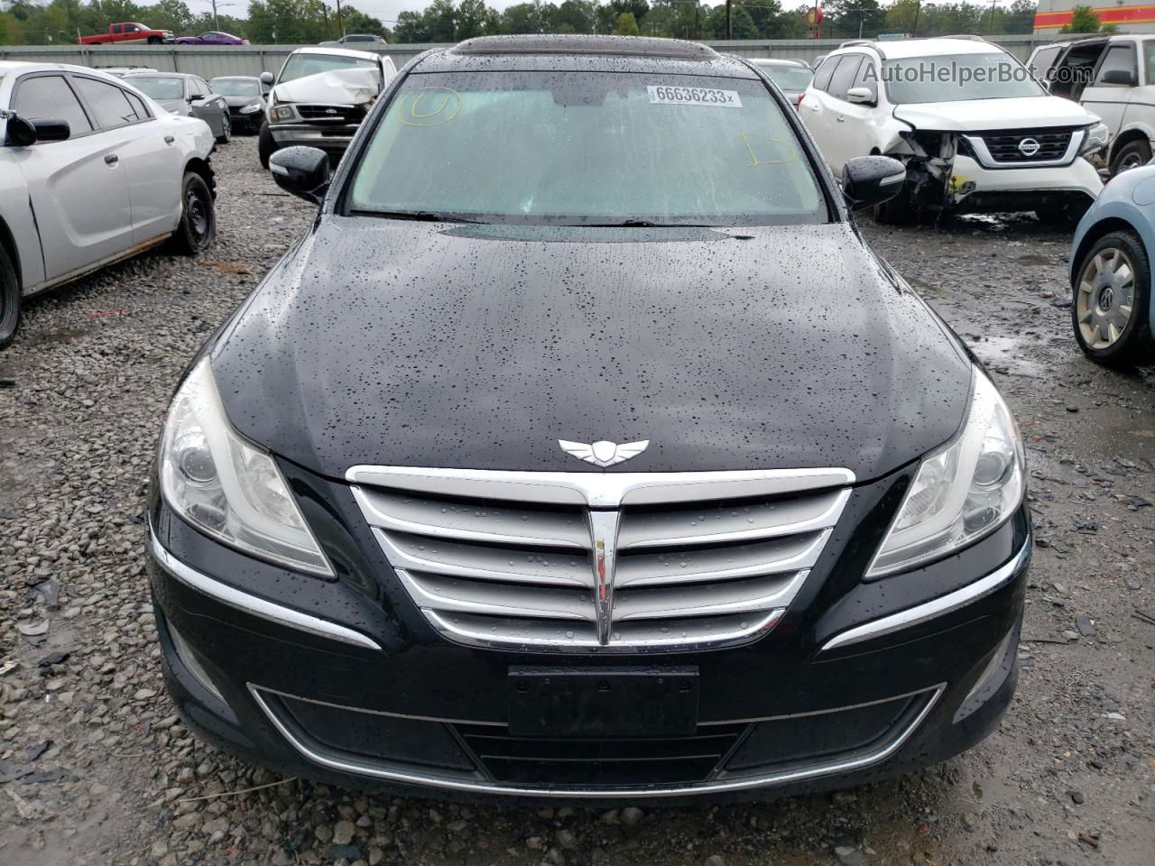 2013 Hyundai Genesis 3.8l Black vin: KMHGC4DD2DU247380