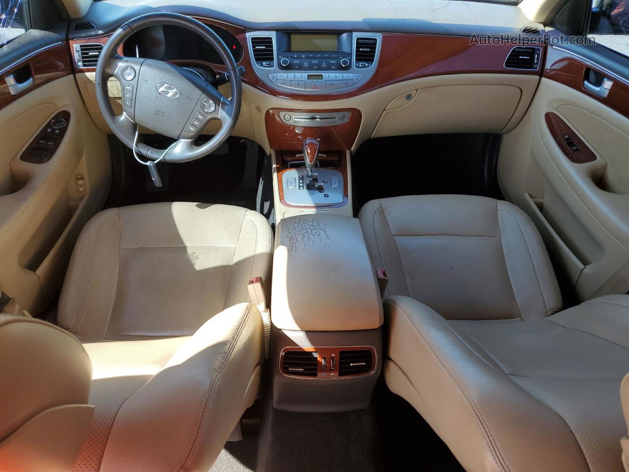 2013 Hyundai Genesis 3.8l Черный vin: KMHGC4DD2DU248707